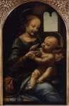 Leonardo da Vinci Madonna and the Child The Benois Madonna  - Hermitage